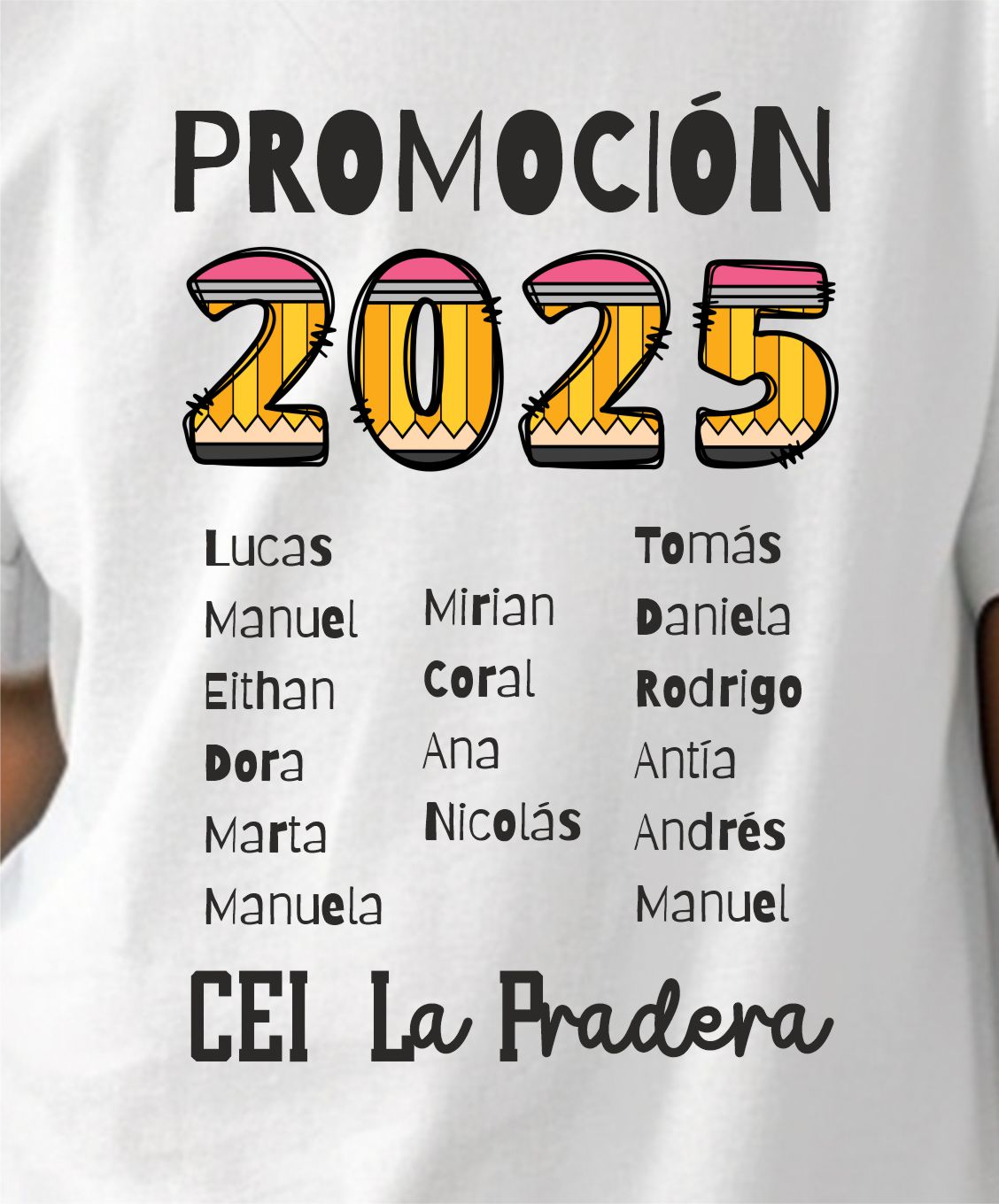 T-shirts pour enfants 100% coton.