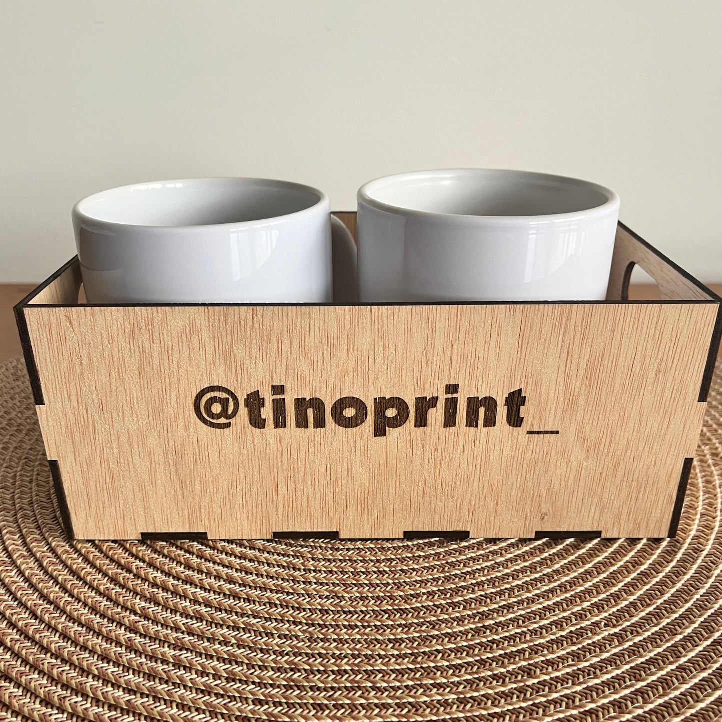 Caja de Madera Personalizada 20 x 12 x 8 cm.
