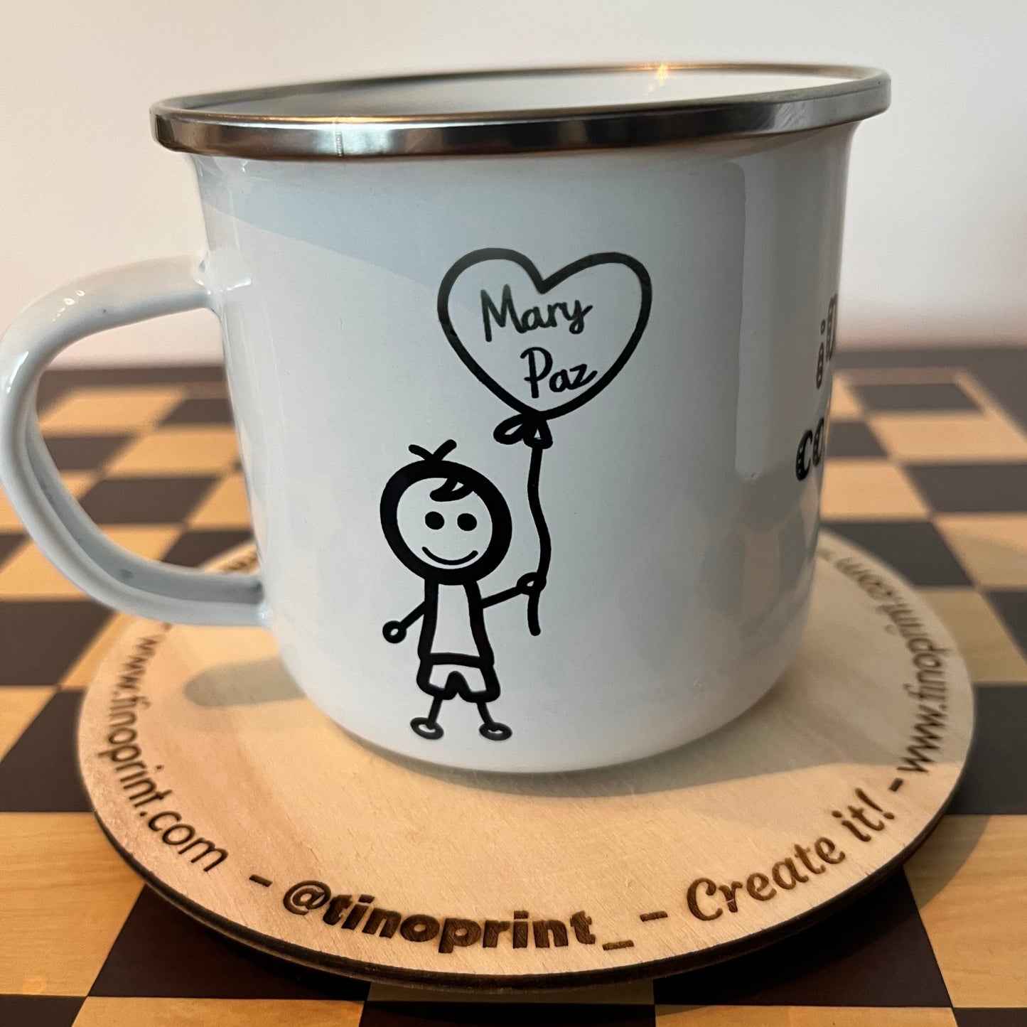 Retro Style Metallic Mugs 300ml.