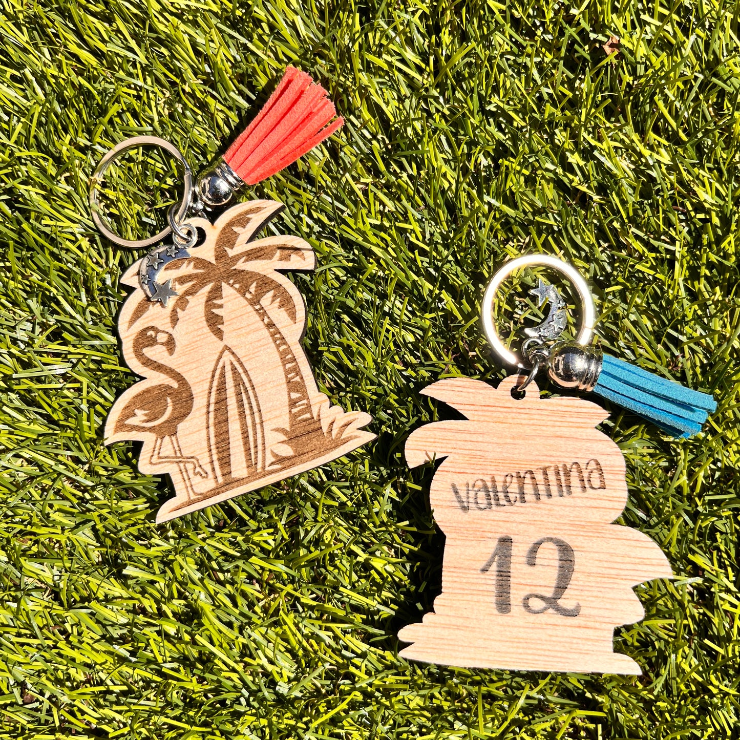 Wooden Keychains for Personalized Teachers.