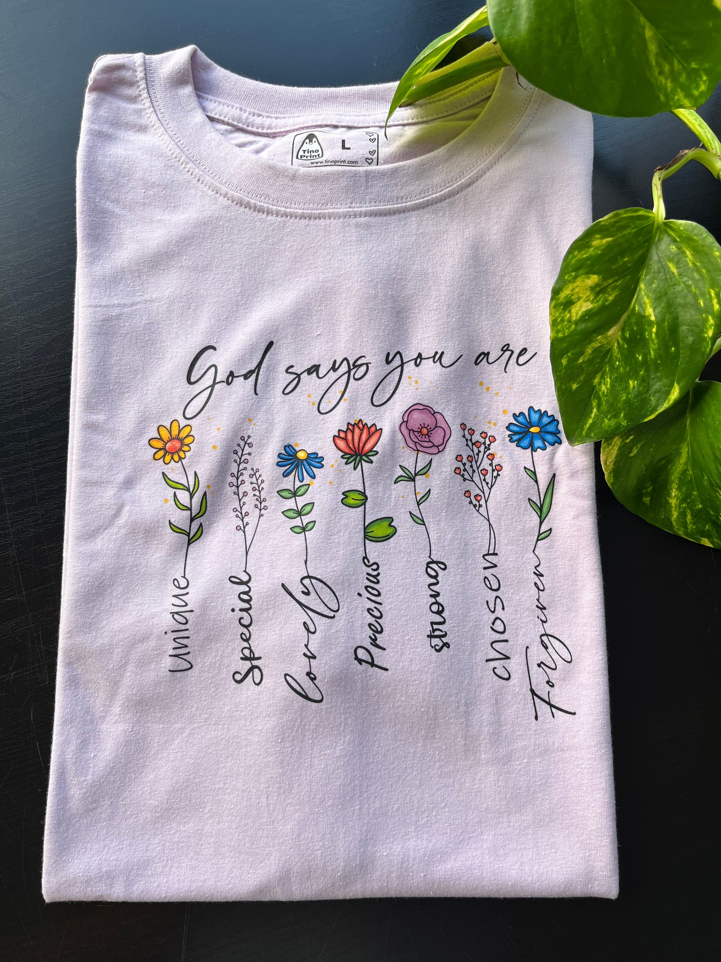 T-shirt unisexe couleurs pastel 100% coton biologique.