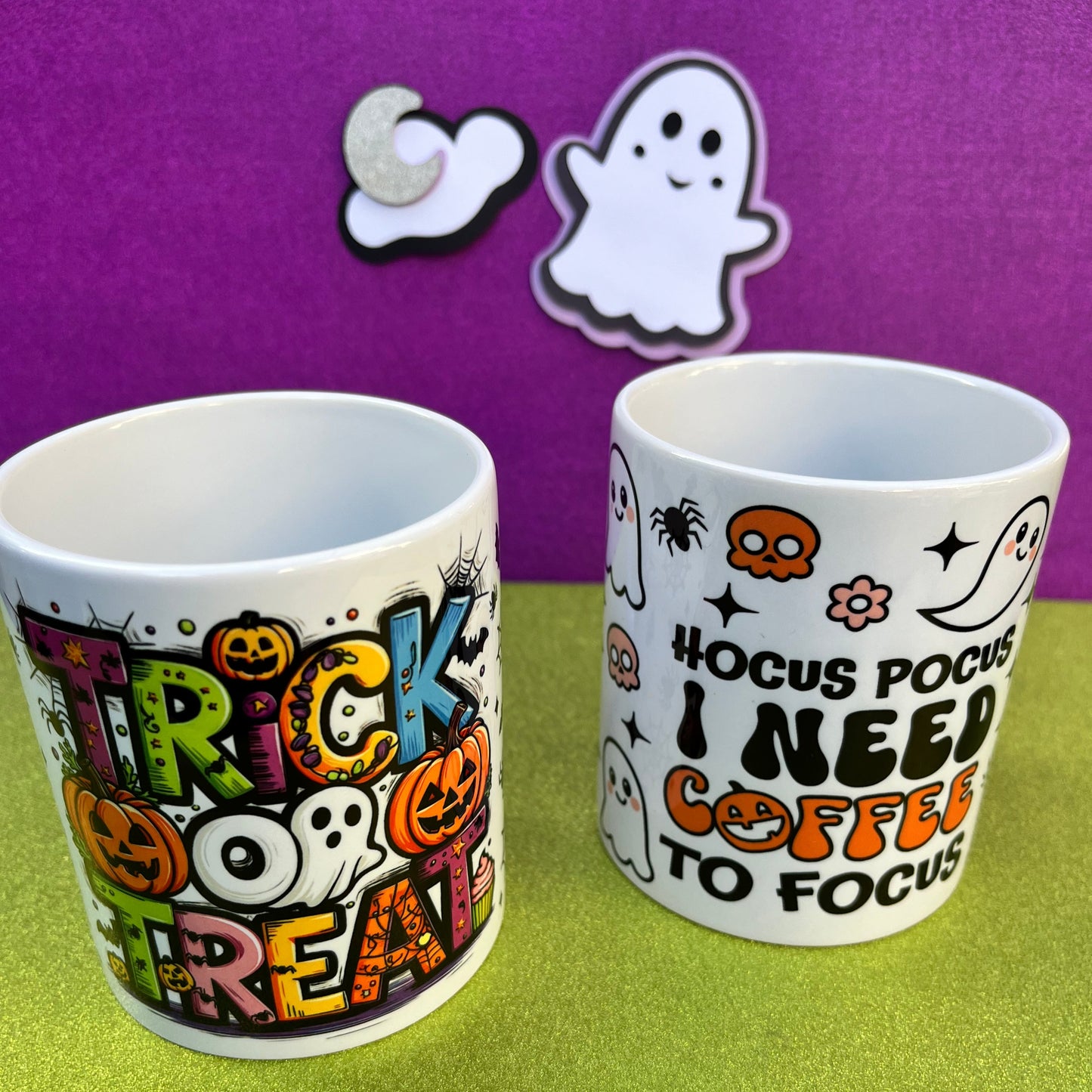 Personalized 350ml mugs.