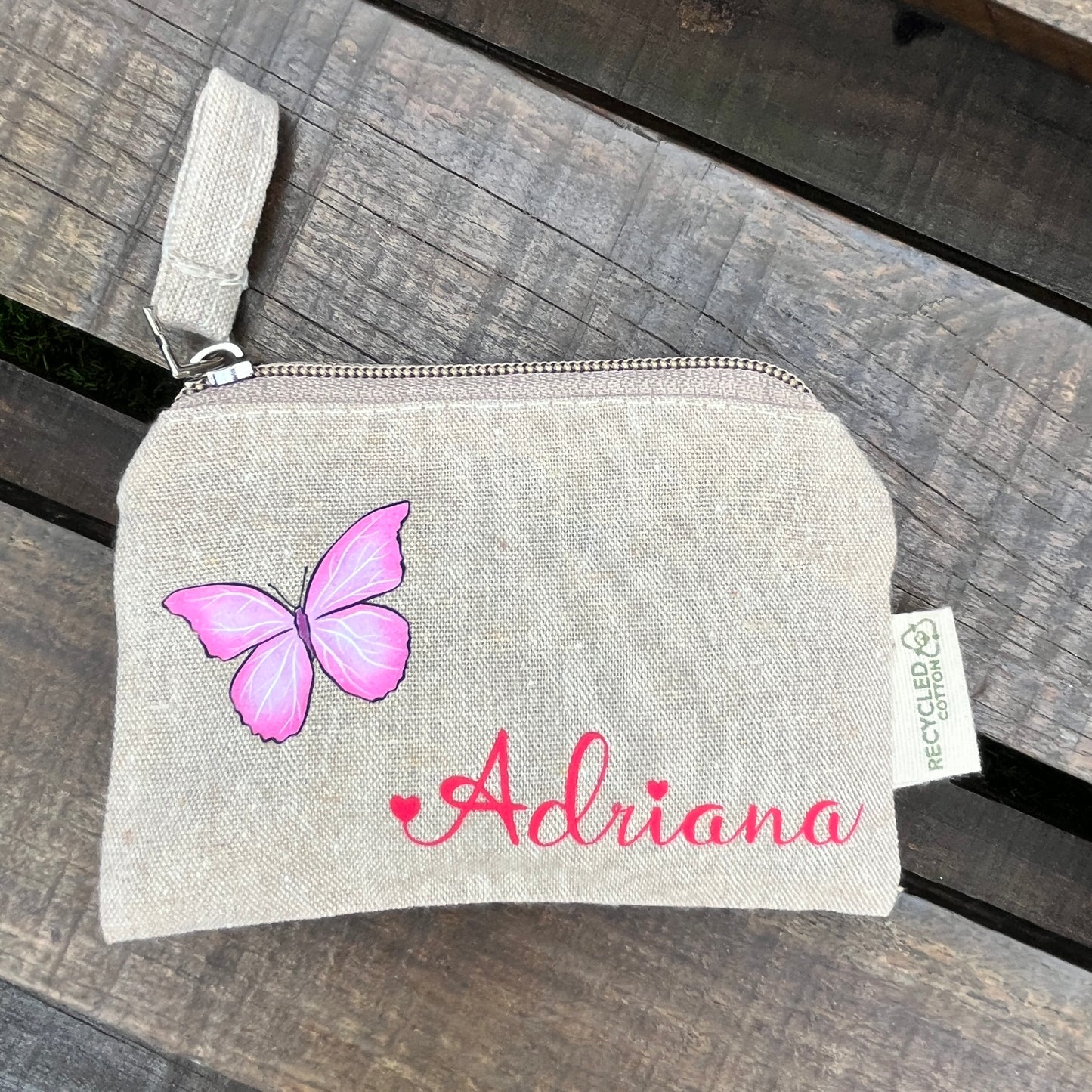 100% Recycled Cotton Purse.