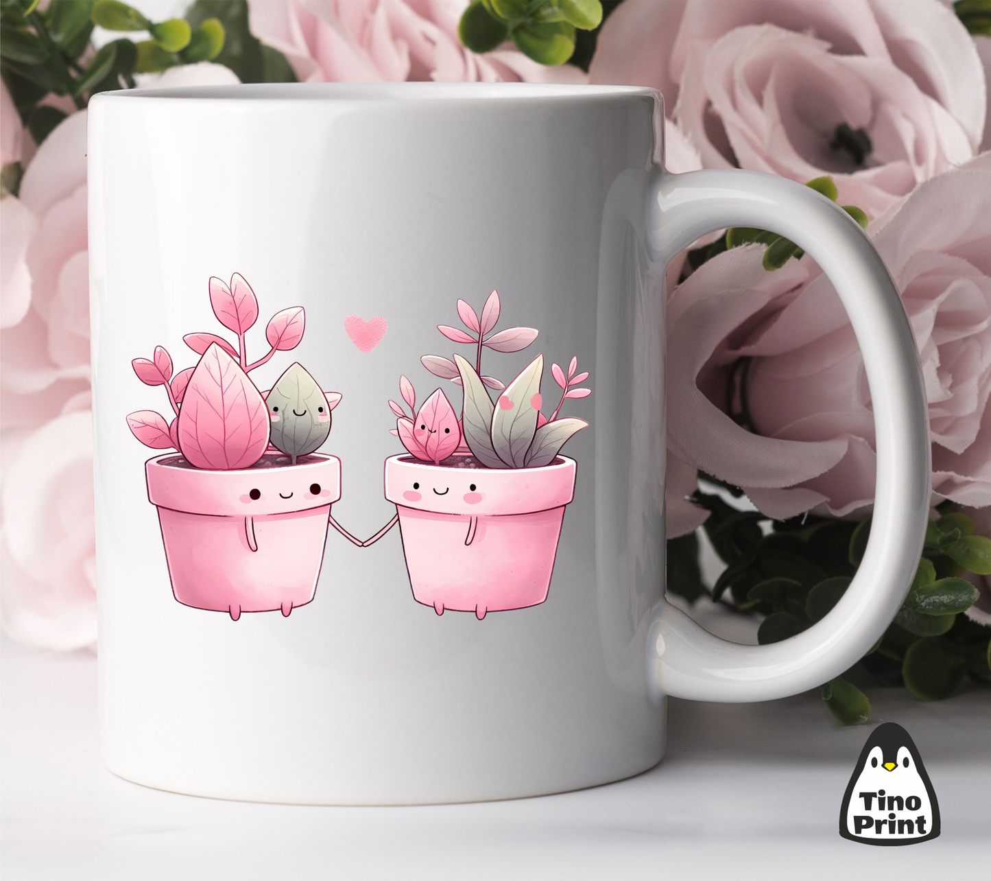 Tasse d'amour mère-fille. Fille mère.