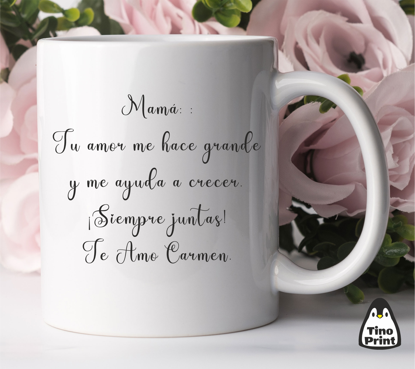 Tasse d'amour mère-fille. Fille mère.