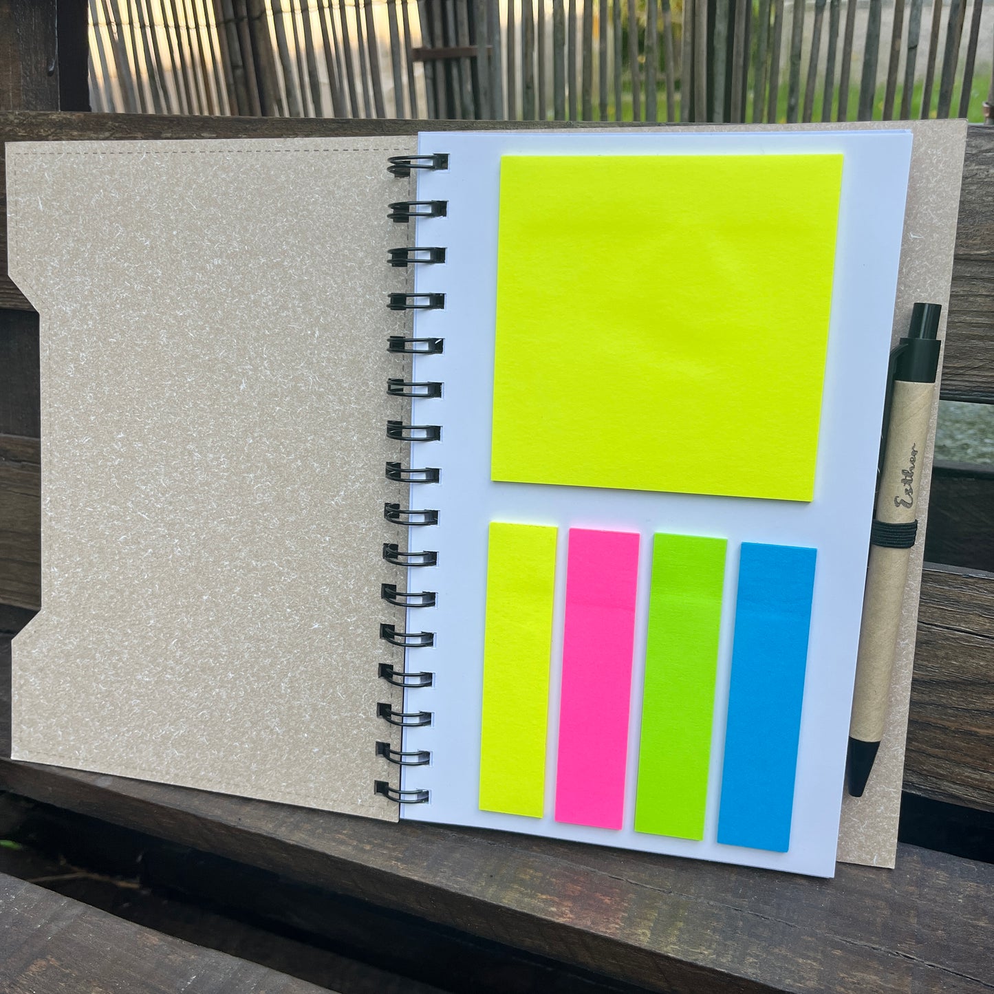 vista interna libreta notas personalizada