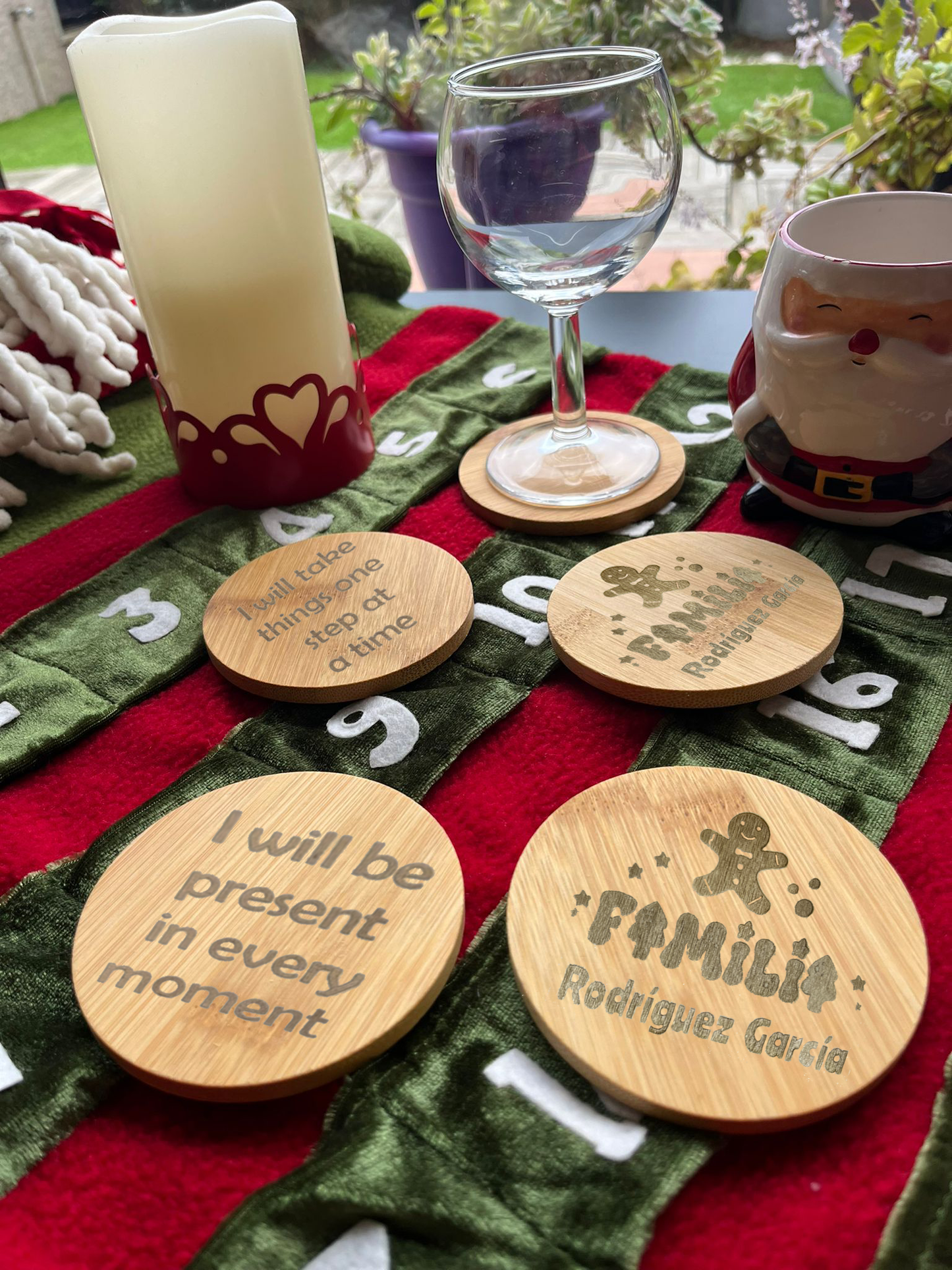 Posavasos de Bambú Personalizados