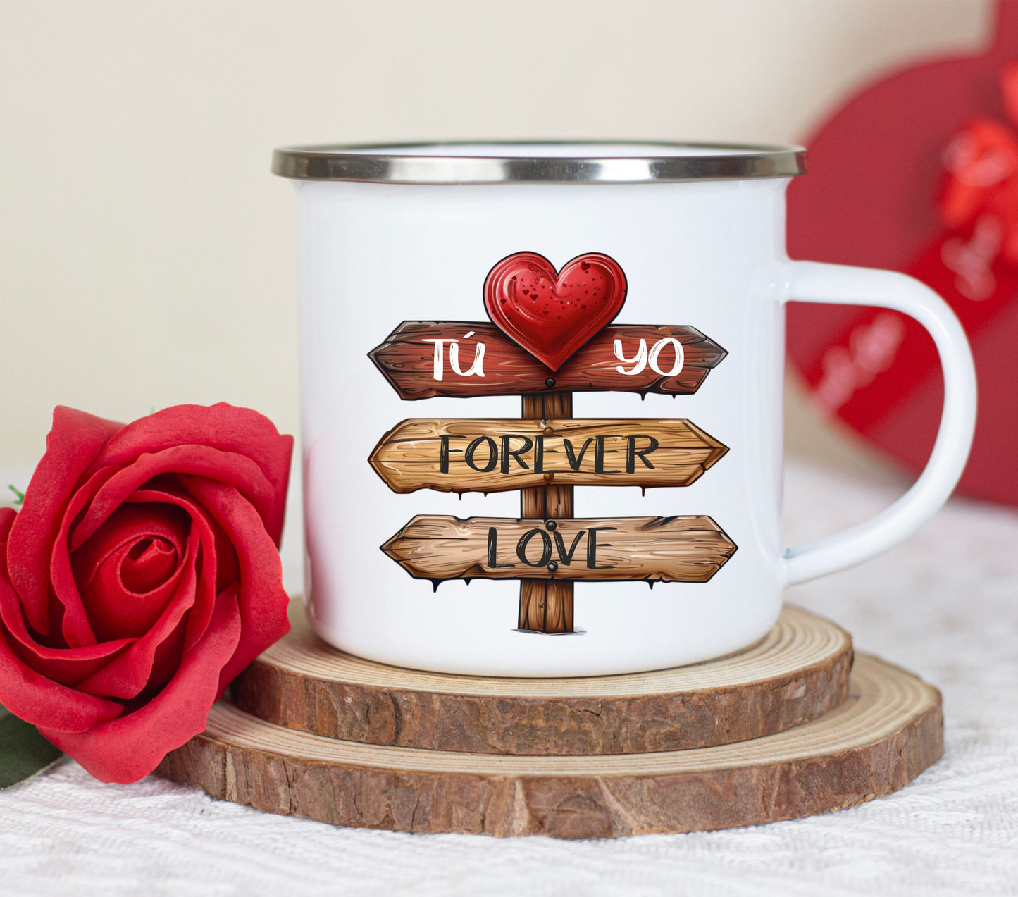 Retro Style Metallic Mugs 300ml.