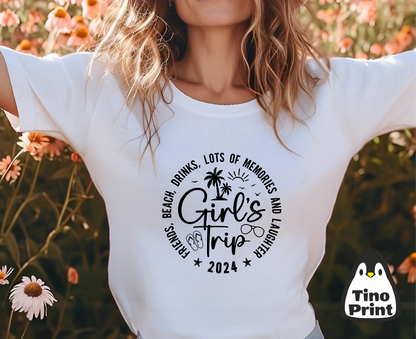 Camiseta mujer girls entallada de algodón personalizada