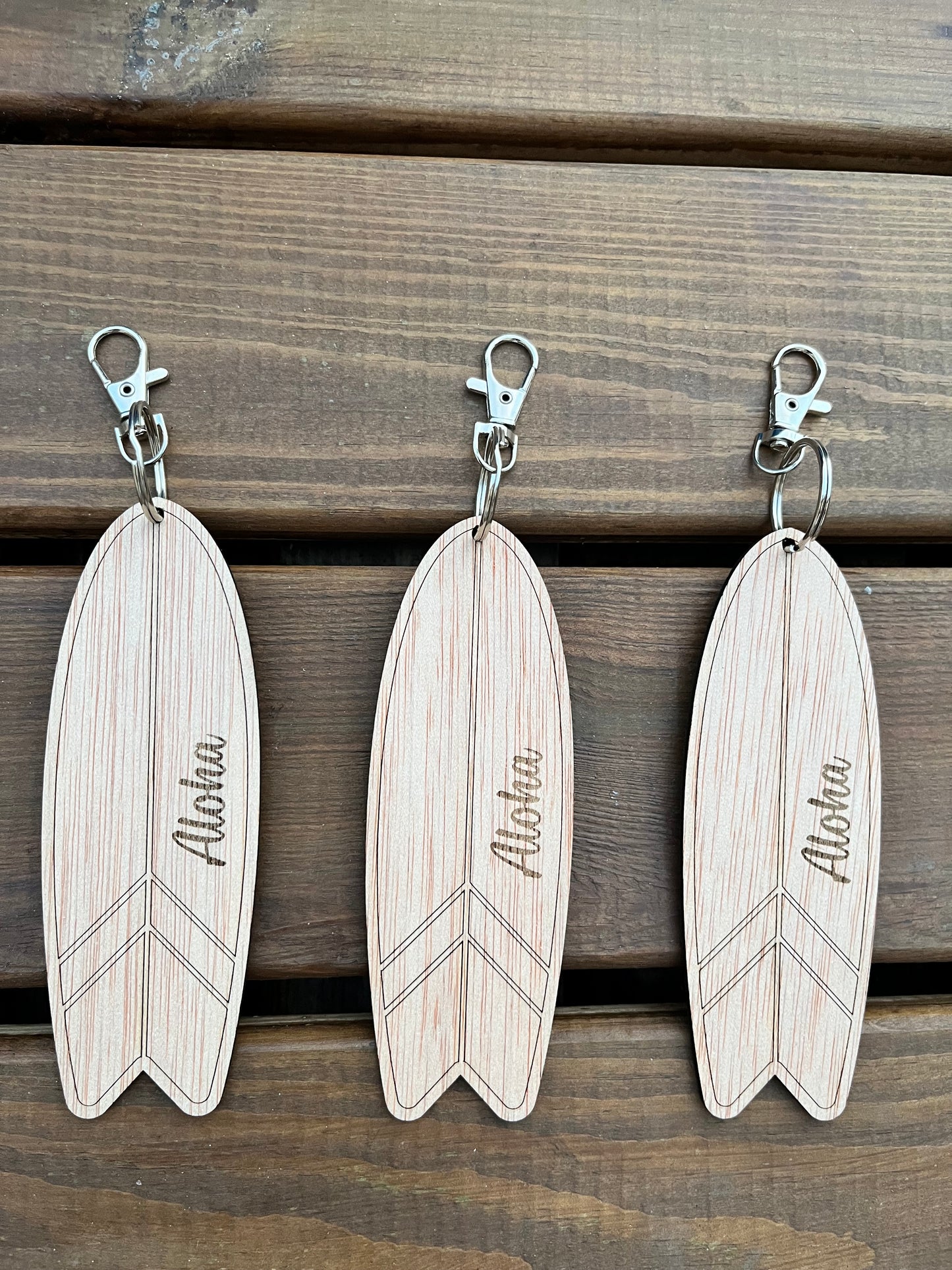 Llaveros de Madera Surf Personalizados.