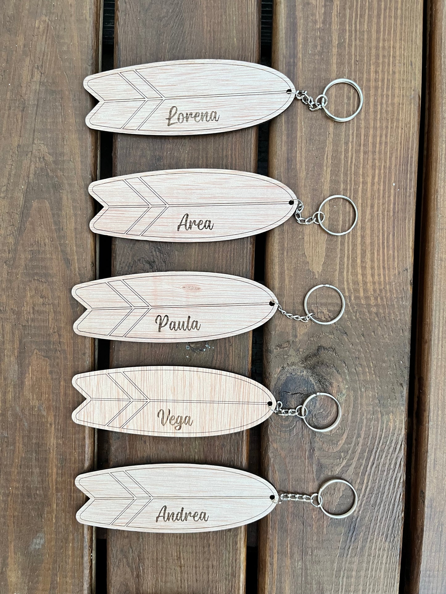 Porte-clés en bois pour enseignants personnalisés.