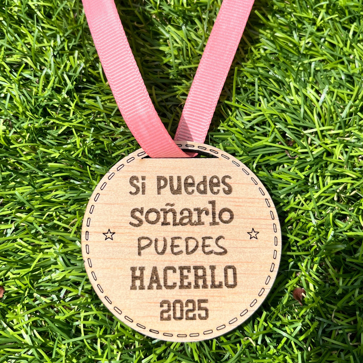 Medallas de Madera Personalizadas para Graduación, Eventos y Celebraciones (6 Uds.)