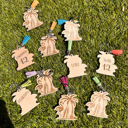 Wooden Keychains for Personalized Teachers.