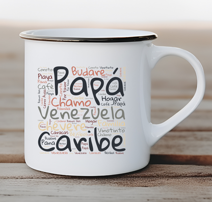 Taza De Cerámica Personalizada Diseño Vintage