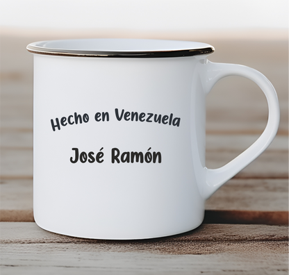 Taza De Cerámica Personalizada Diseño Vintage