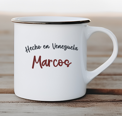 Taza De Cerámica Personalizada Diseño Vintage