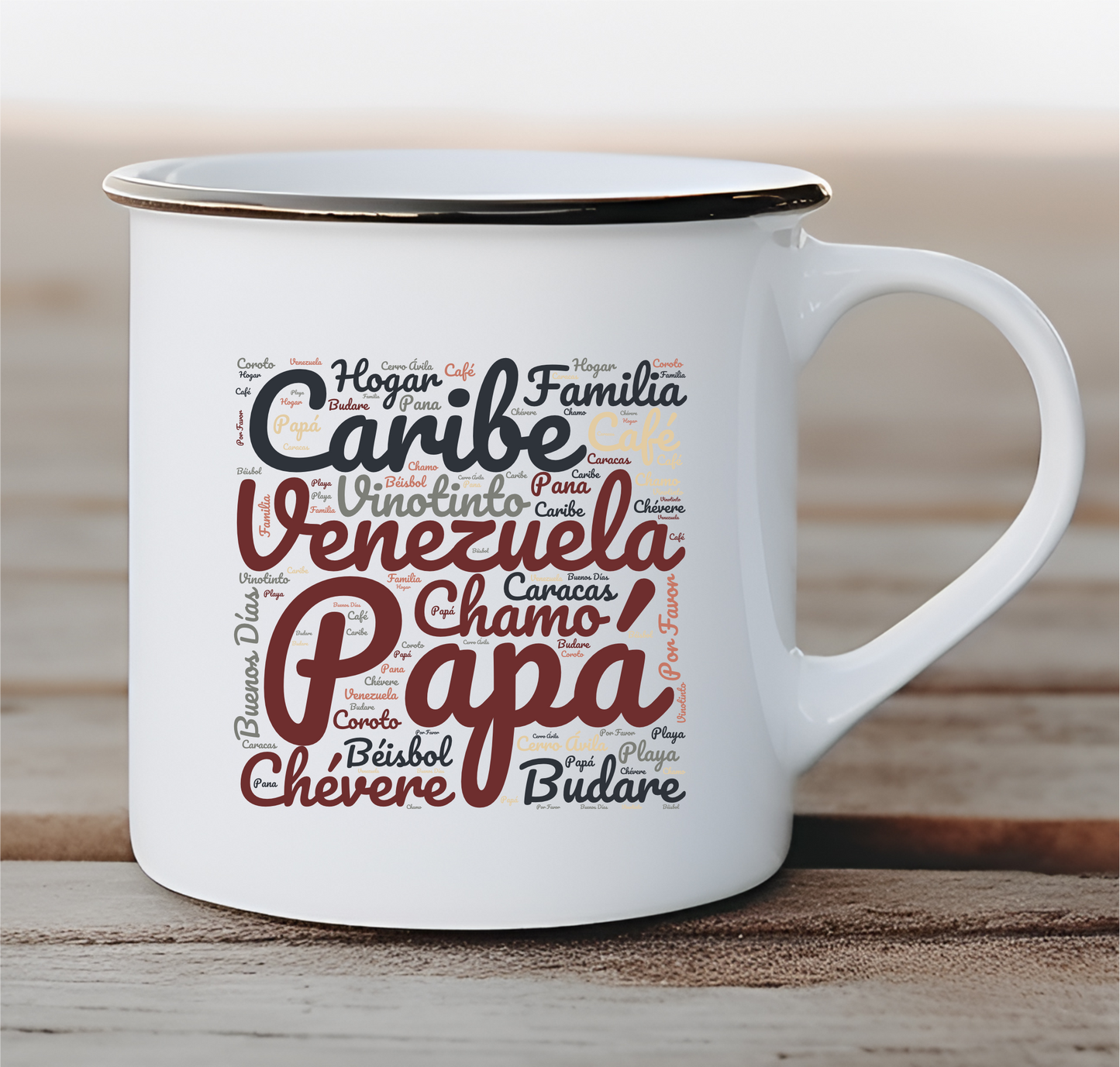 Conception d'anniversaire vintage de tasse personnalisée.