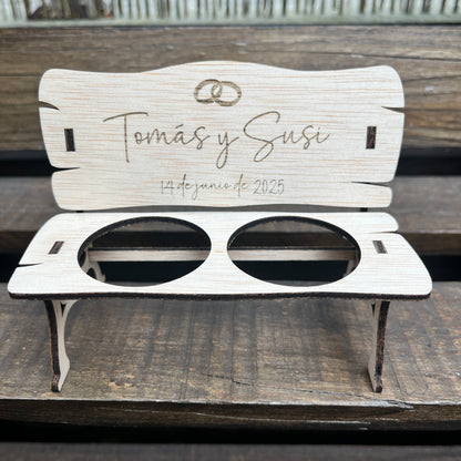 banco de chupitos para boda personalizado