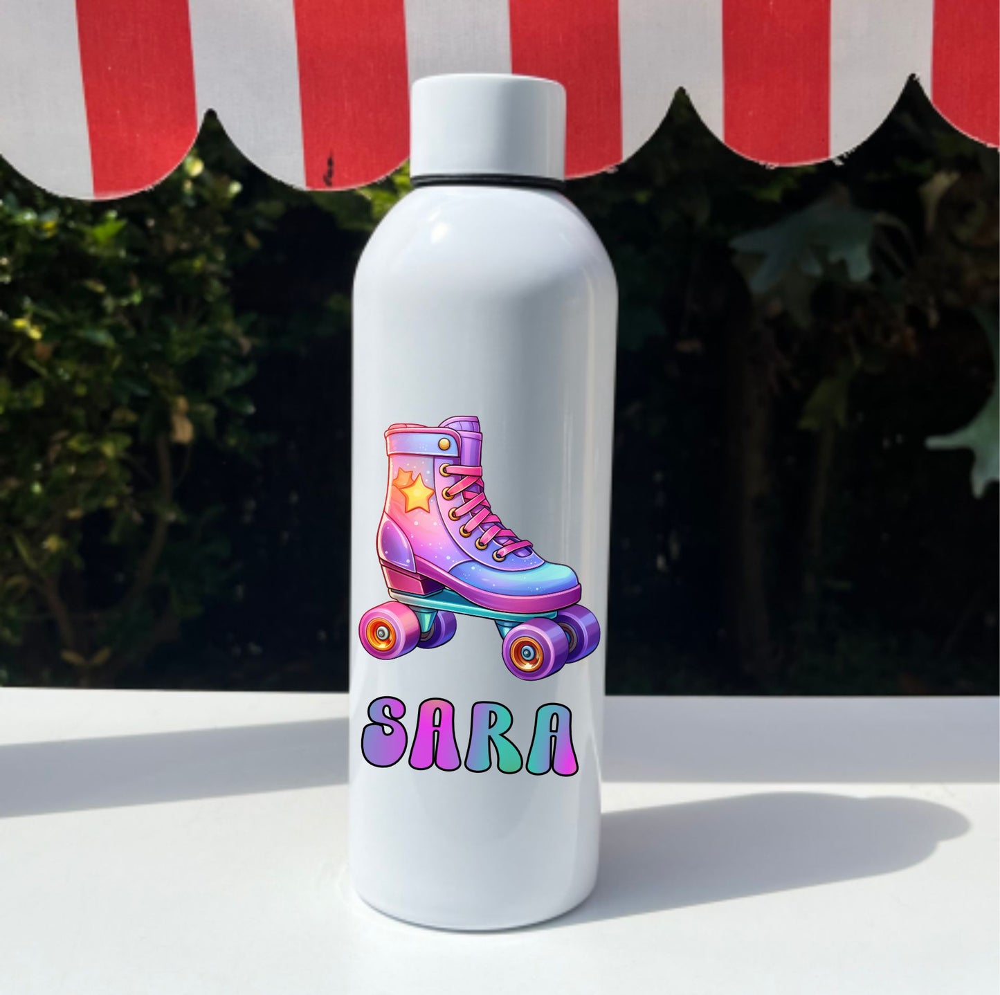 regalo patinaje botella personalizada inox