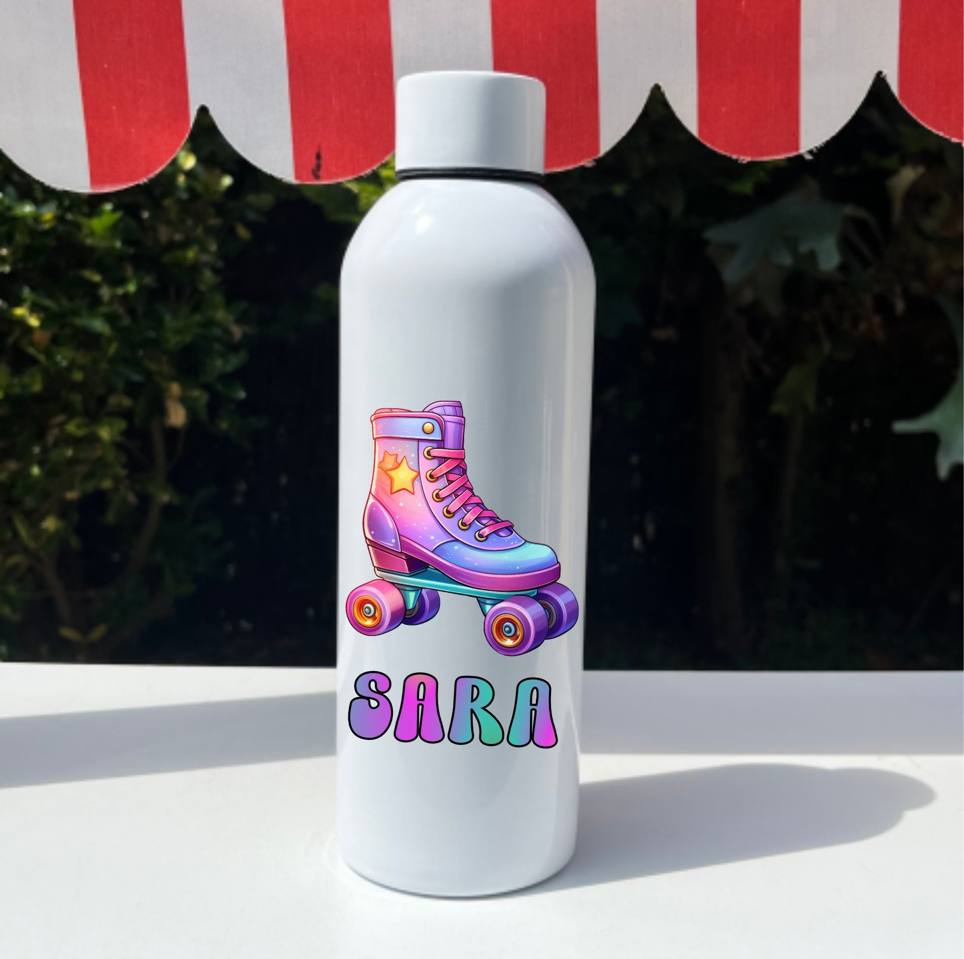 regalo patinaje botella personalizada inox