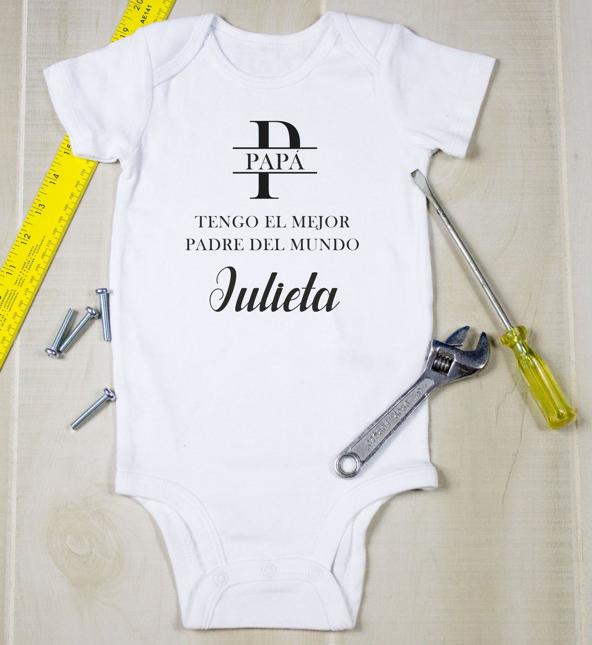 body bebé personalizado para nacimiento día del padre