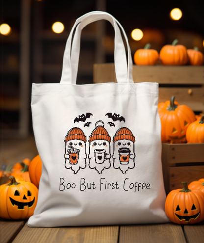 Bolsa de tela para halloween primero cafe