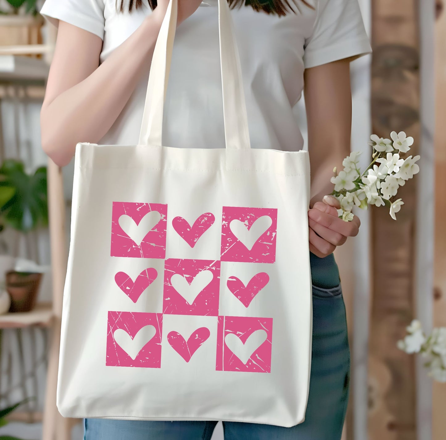 Bolsa de corazones vintages san valentin