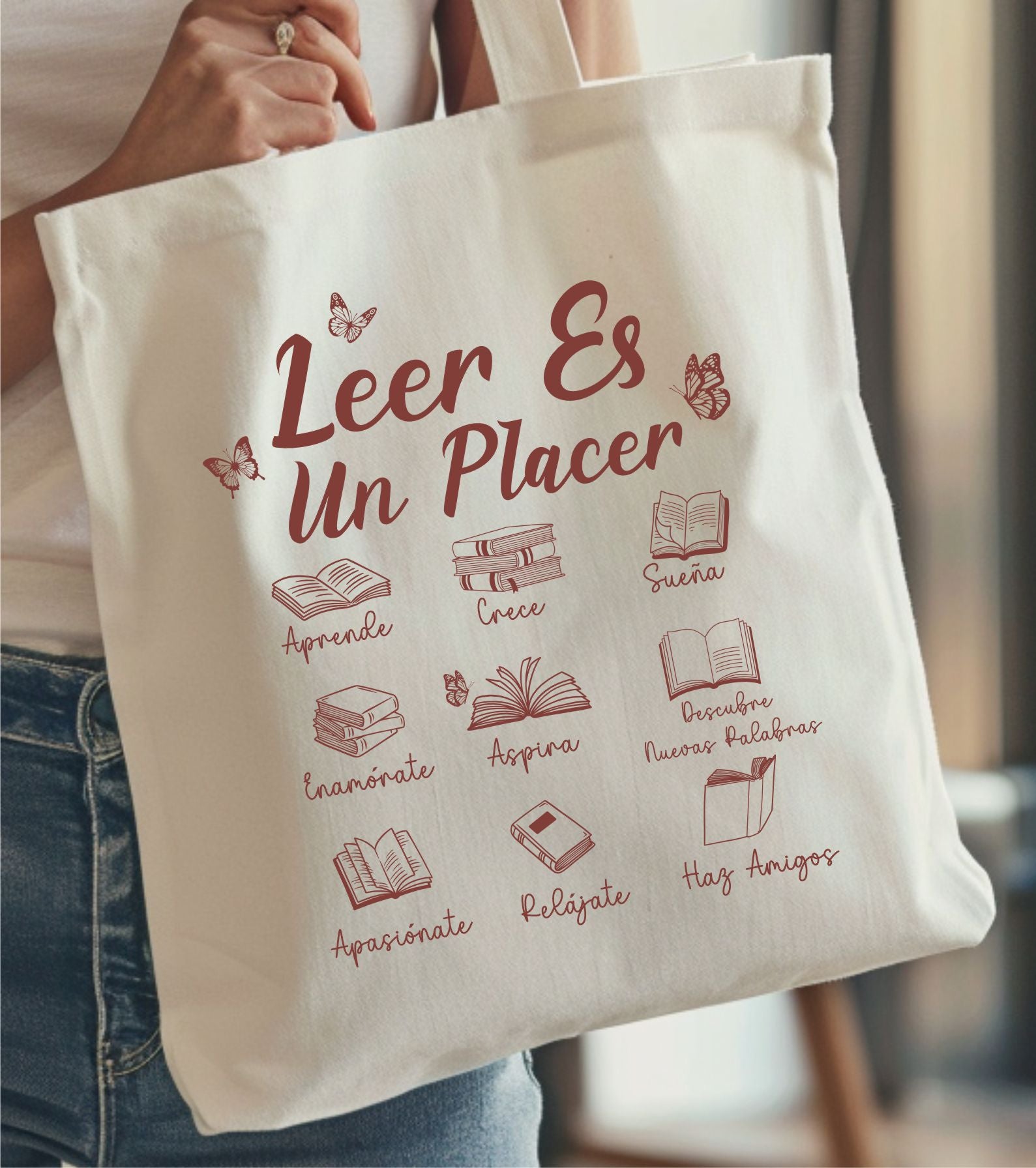 Bolsa de tela leer es un placer
