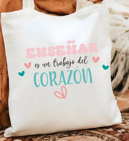 tote bag gracias profe personalizada