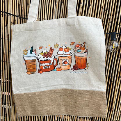 bolsa de algodón yute personalizada regalo de otoño