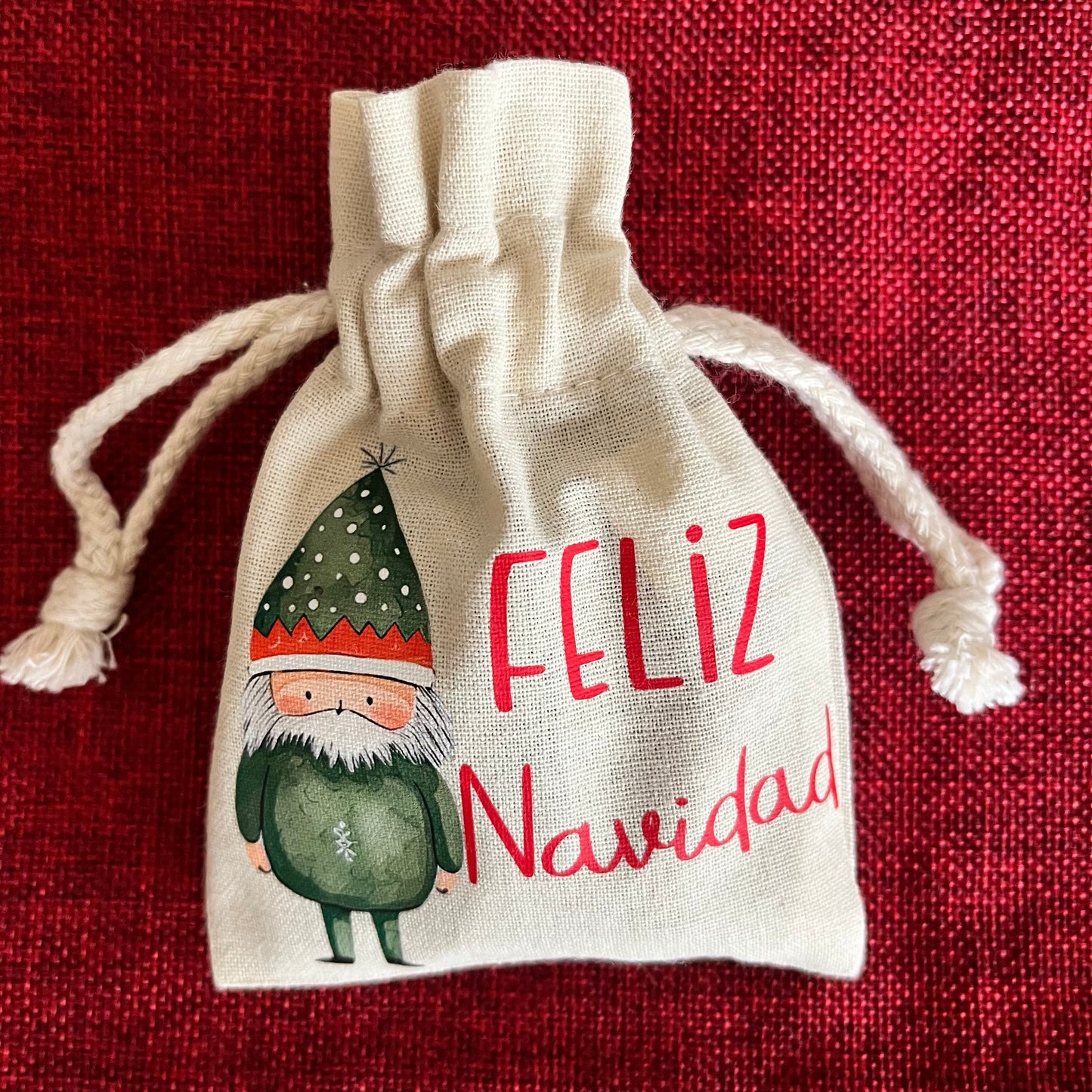 bolsa pequeña de tela personalizada para pequeños regalos