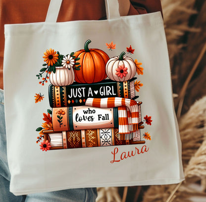 Tote bag de algodón natural con asas largas