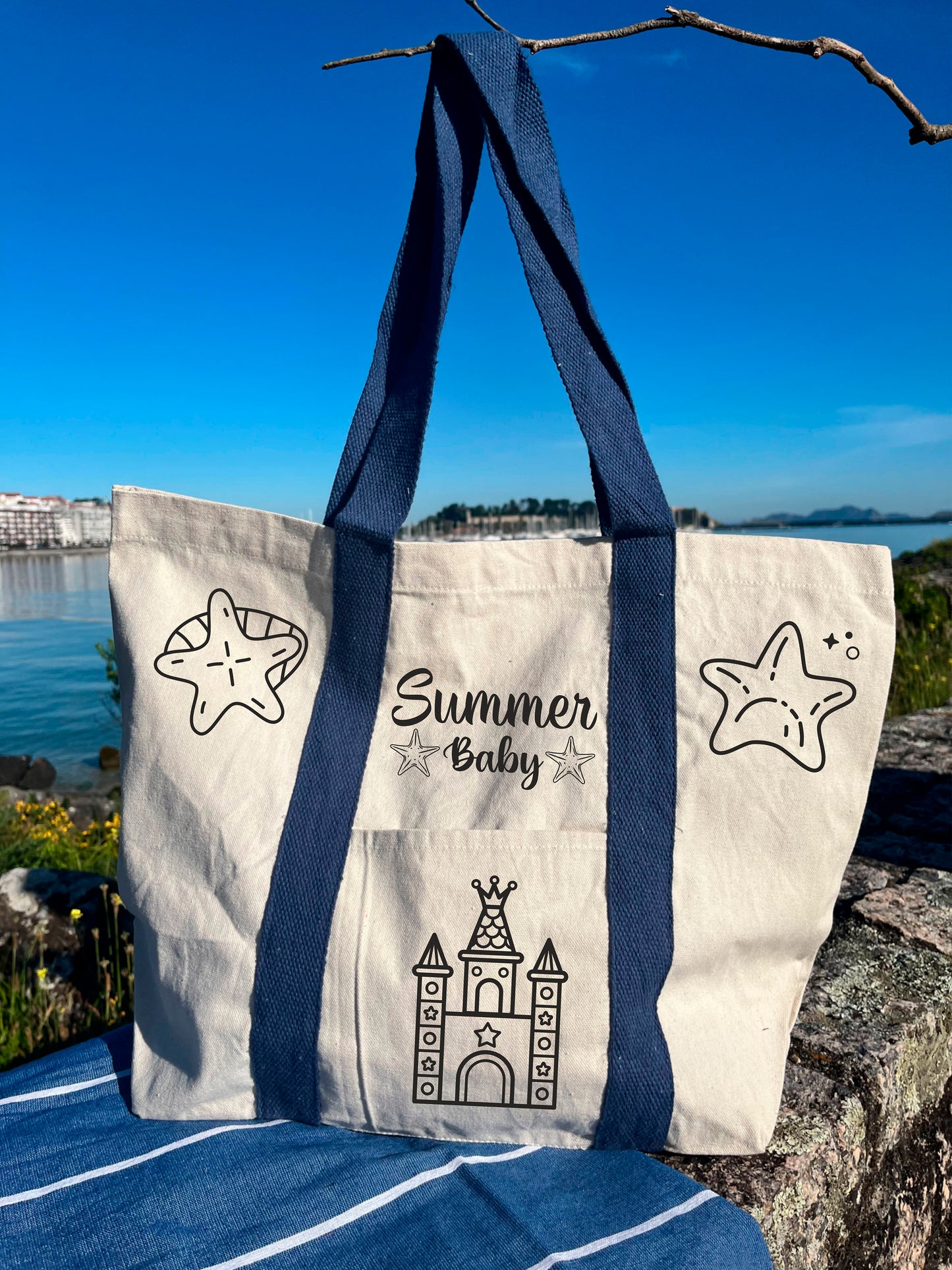 bolsa de verano personalizada de algodón