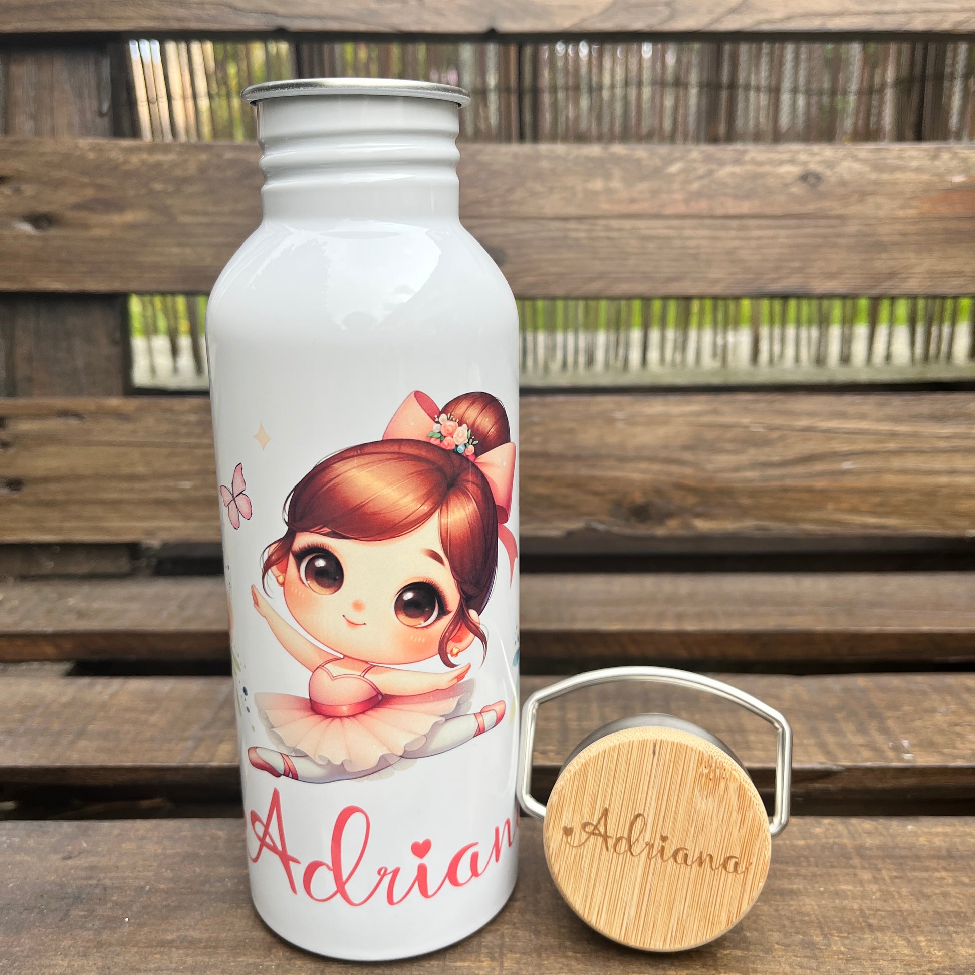 botella de acero inoxidable personalizada 750 ml vintage