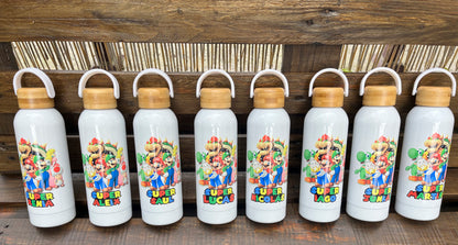 botella de acero inoxidable térmica personalizada con diseño de  Cumpleaños
