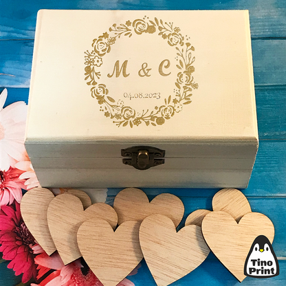 Caja firmas invitados celebración