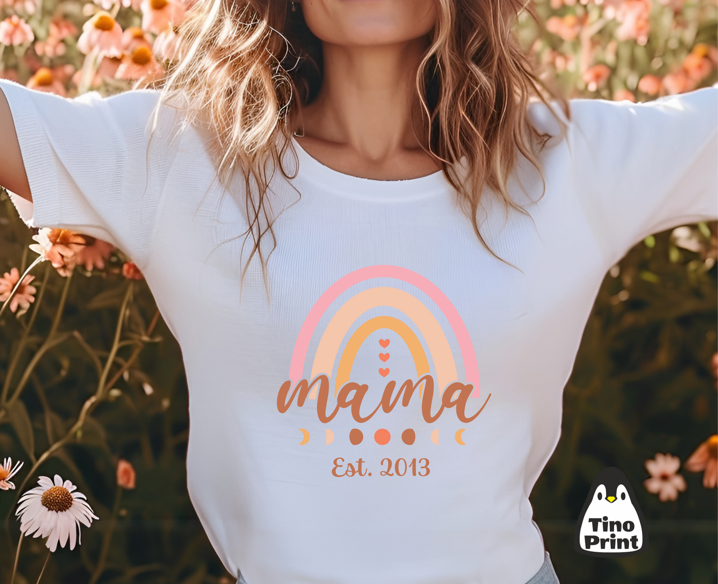 Camiseta mujer entallada de algodón personalizada