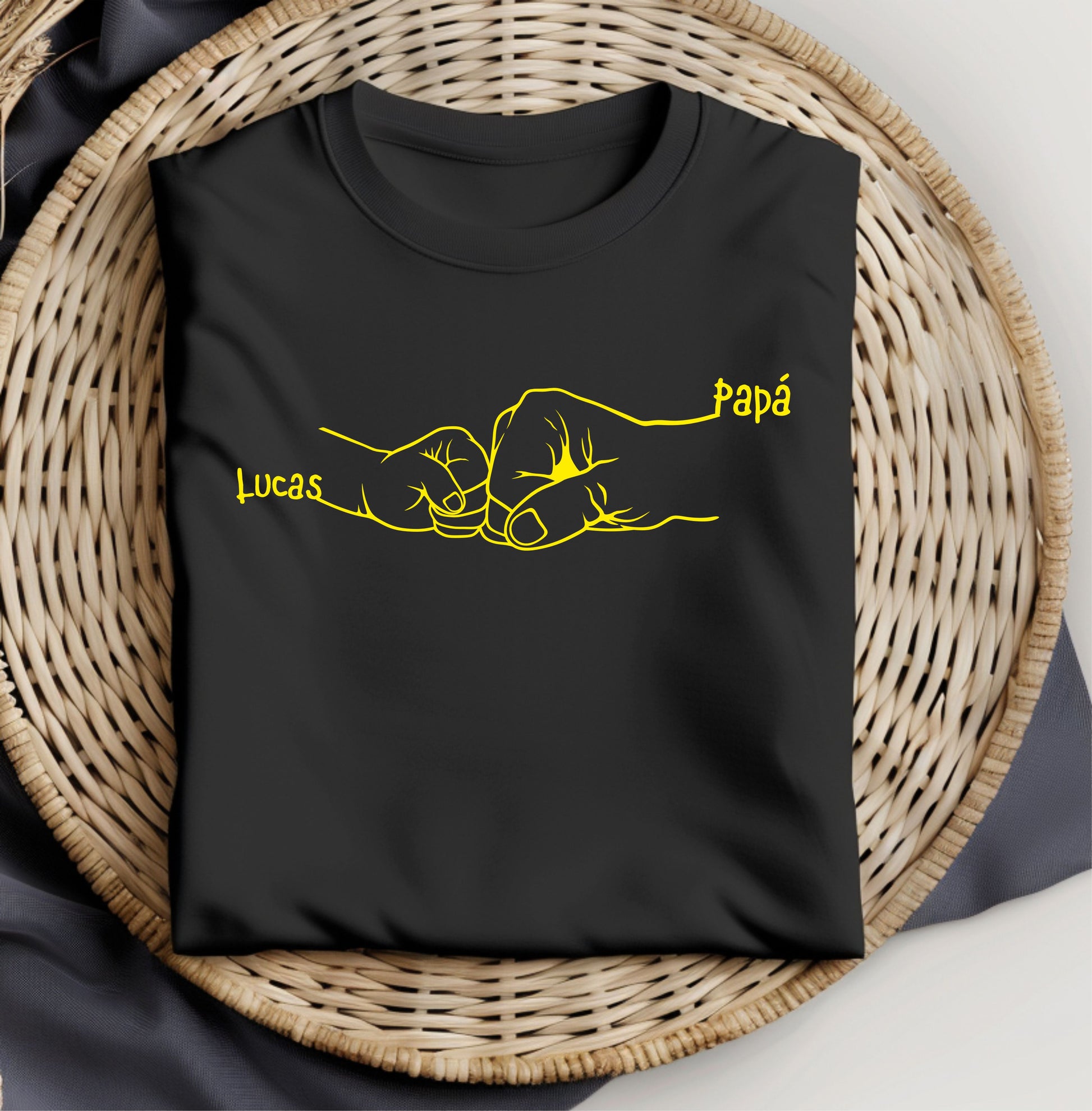 Camiseta para el día del padre manos 