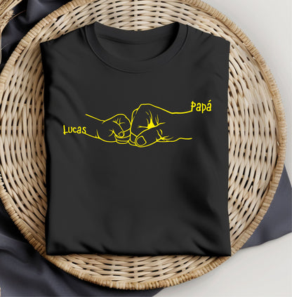 Camiseta para el día del padre manos 