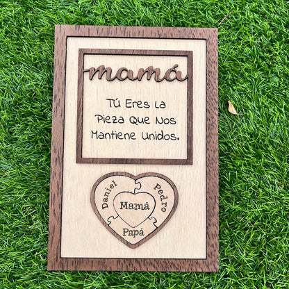 letrero de madera personalizado para mamá día de la madre 