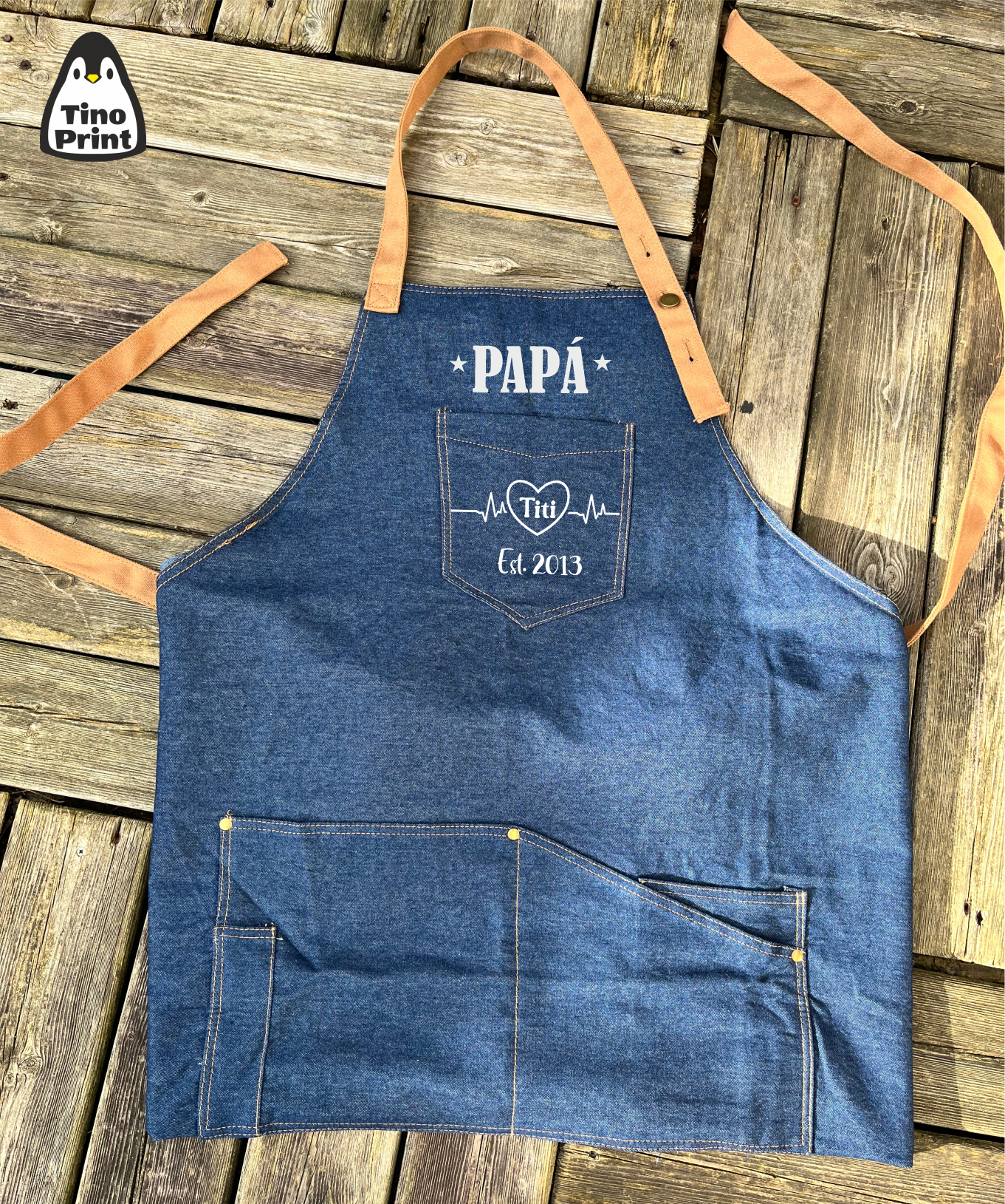 Father's Day Cowboy woven apron.