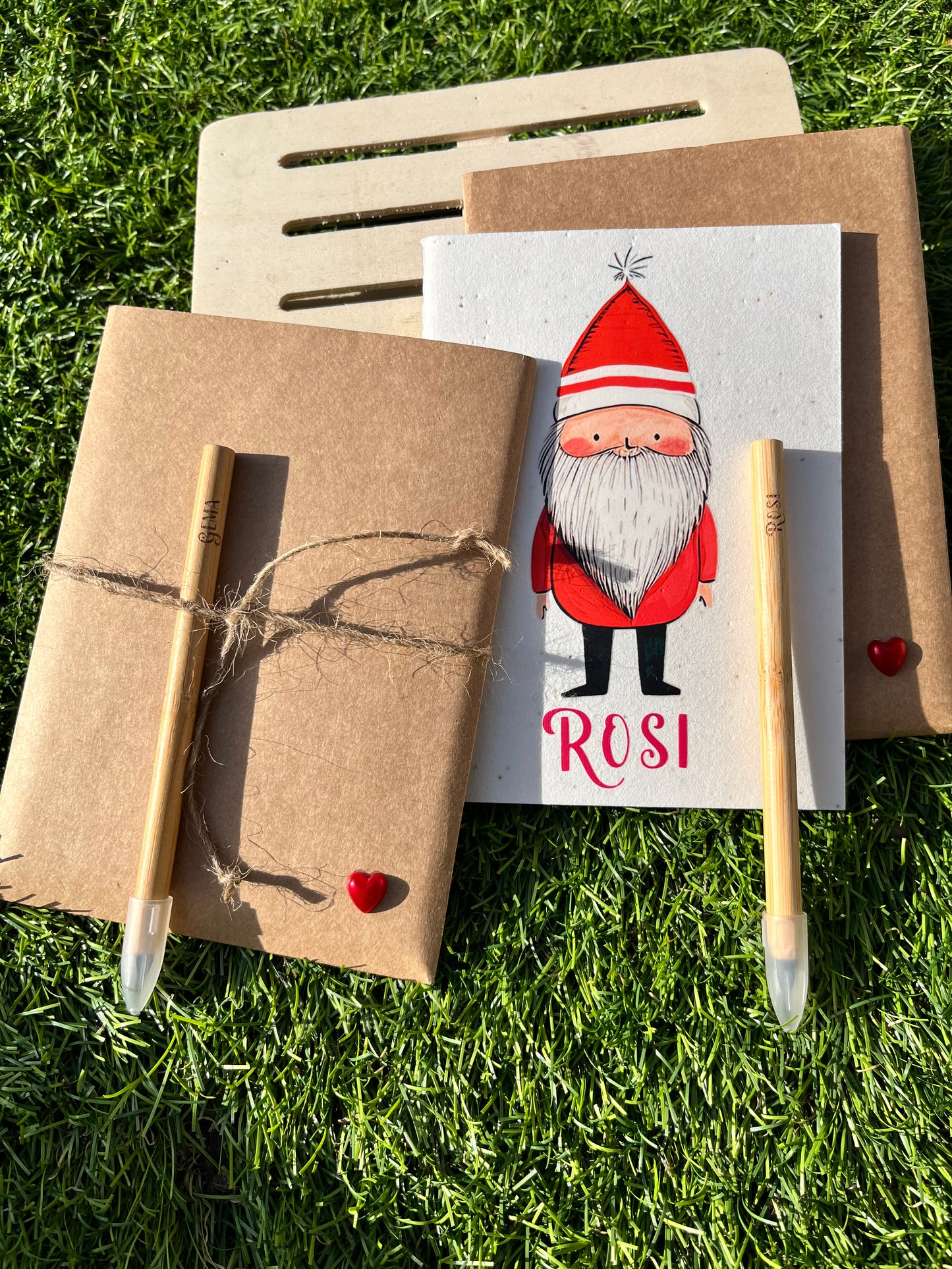 detalle ecológico para eventos con libreta biodegradable