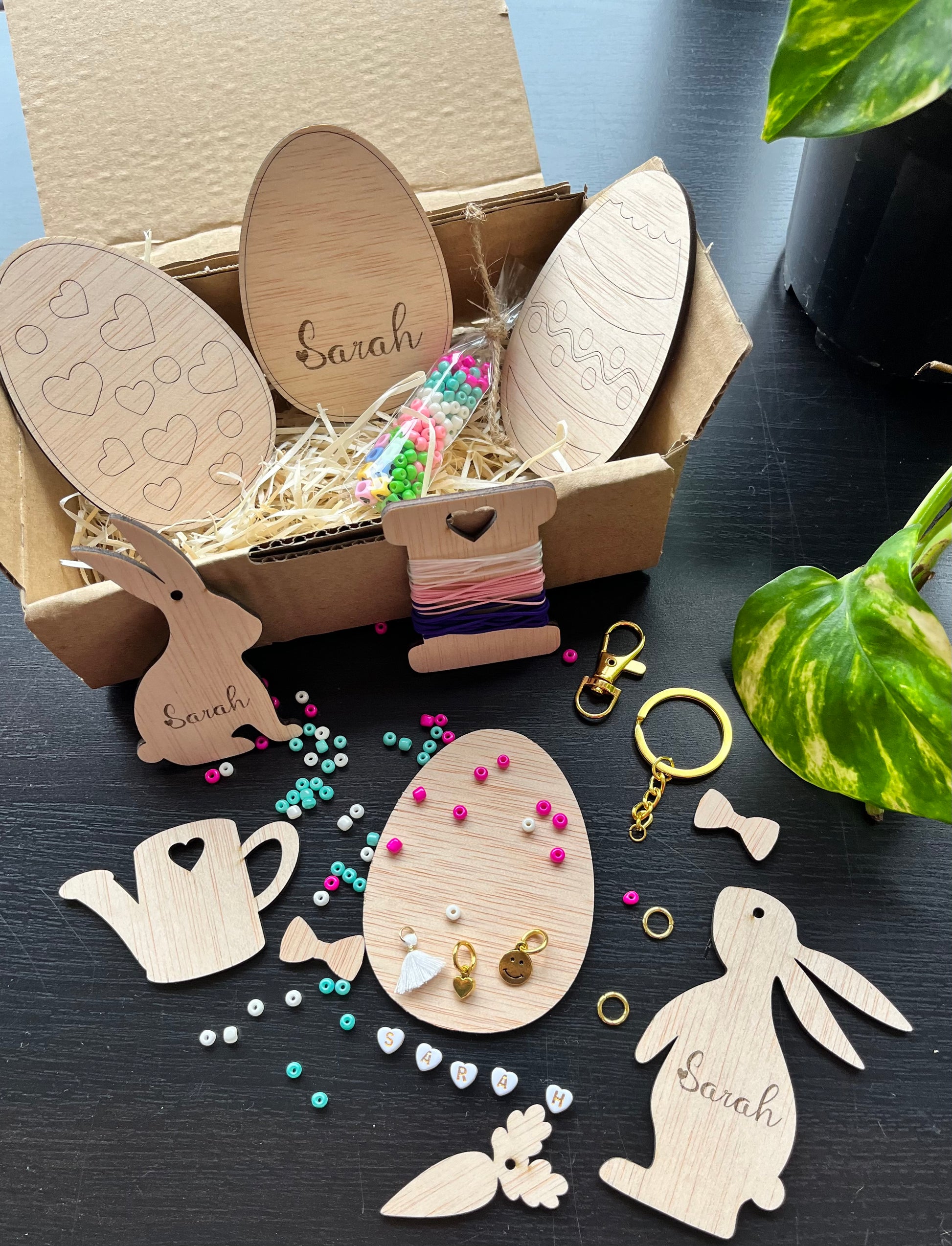 kit de artesanía de pascua personalizado para niños