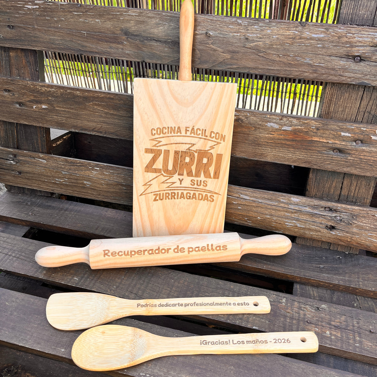 Kit de tablas, rodillo y paletas Cocina Fácil con Zurri y sus Zurriagadas