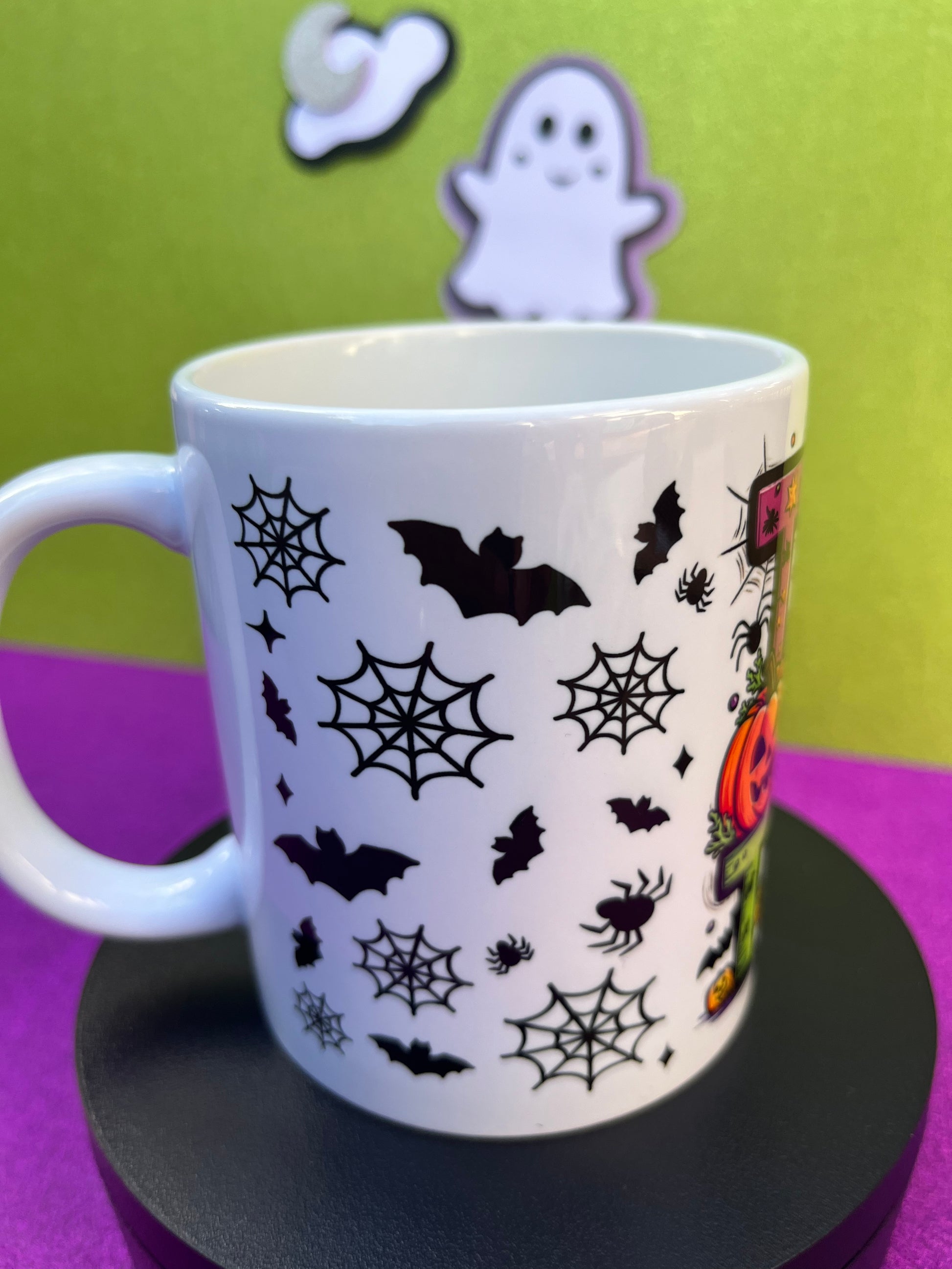 Laterald de taza de halloween diseño de tinoprint