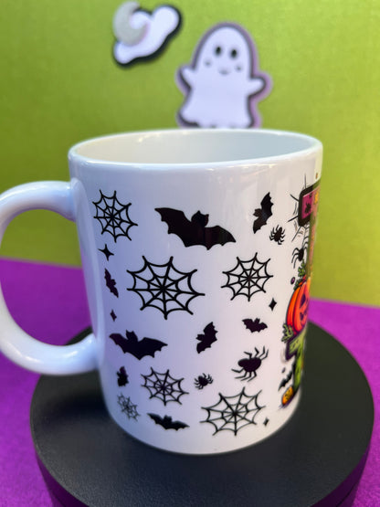 Laterald de taza de halloween diseño de tinoprint