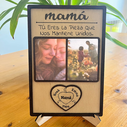letrero de madera personalizado para mamá día de la madre