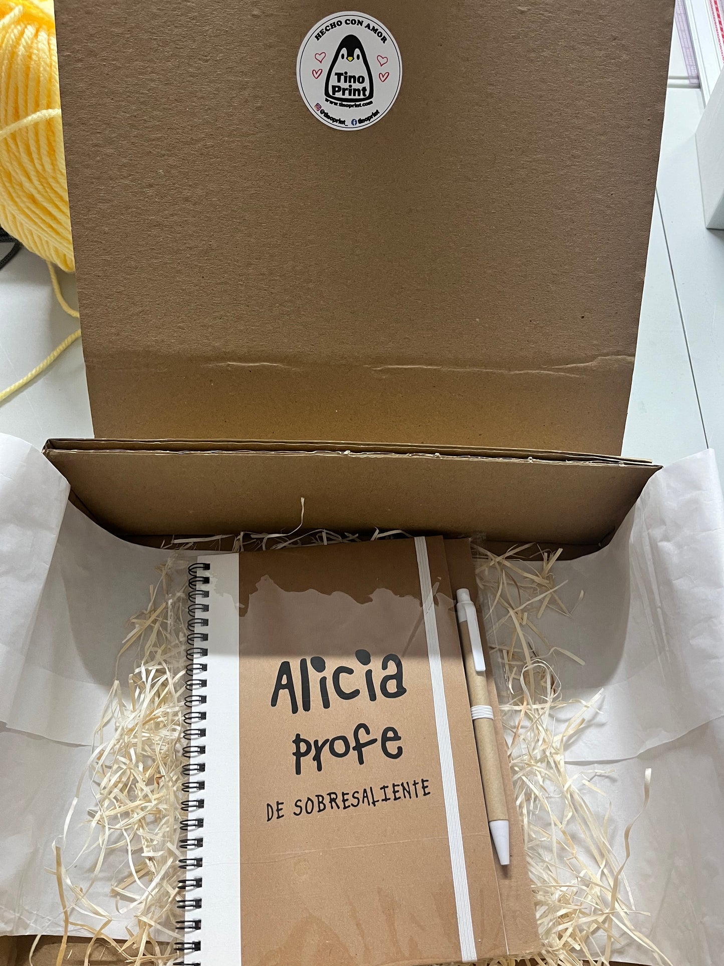 Libreta del kit de regalo para profesores
