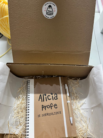 Libreta del kit de regalo para profesores