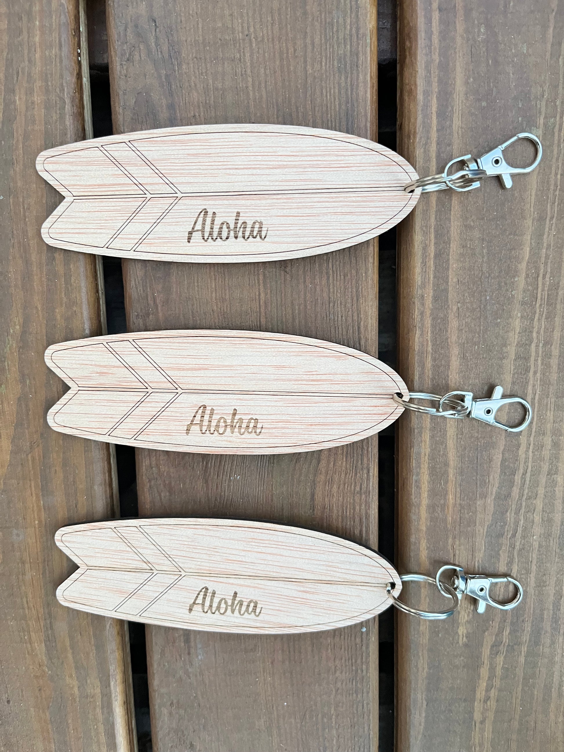 llavero surf con grabado láser personalizado